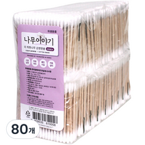 나무이야기 더 착한나무 순면 면봉, 100개입, 80개
