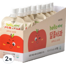 아올다 hello 아이 달콤사과 주스 100ml x 10p, 사과맛, 1000ml, 2개