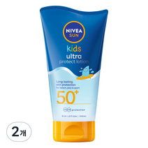 니베아 선 키즈 울트라 프로텍트 선 로션 SPF50+, 150ml, 2개
