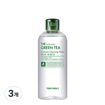 토니모리 더 촉촉 그린티 노워시 클렌징 워터, 300ml, 3개