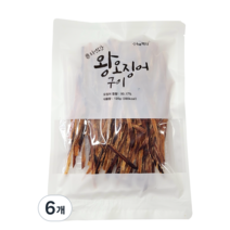 정화식품 자연오감 왕오징어구이, 120g, 6개