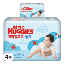 2023 하기스 매직컴포트썸머 중형 3단계 밴드형 남여공용(7~10kg), 272매
