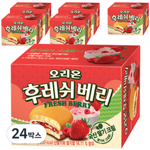 오리온 딸기 후레쉬베리, 56g, 24개