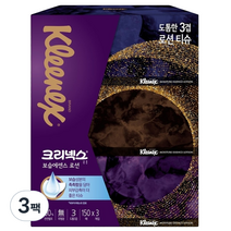크리넥스 보습에센스 로션 천연펄프 미용티슈 3겹, 150매, 9개