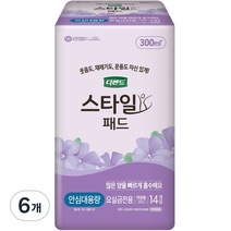 디펜드 여성용 스타일 패드 안심대용량, 안심 대용량, 14개입, 6개