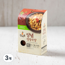 풀무원 찬양념 생청국장, 190g, 3개