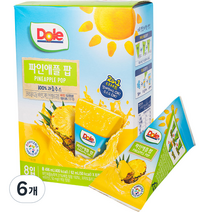 돌 후룻팝 파인애플 8p, 62ml, 6개