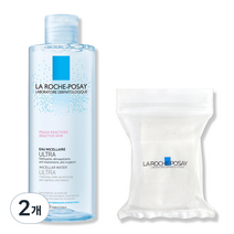 라로슈포제 미셀라워터 울트라 리엑티브 400ml + 화장솜 30매, 2개