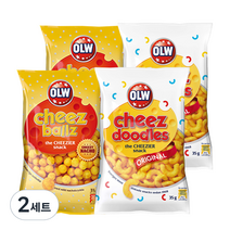 OLW 오엘비 치즈 두들즈 35g x 2p + 볼즈 35g x 2p, 2세트
