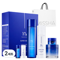 미샤 NEW 수퍼아쿠아 울트라 히알론 스킨 에센스 200ml + 에멀전 130ml + 크림 70ml 기획세트, 2세트