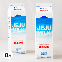 제주우유, 900ml, 8개