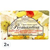 네스티단테 비누 로맨티카 백합 앤 수선화, 250g, 2개