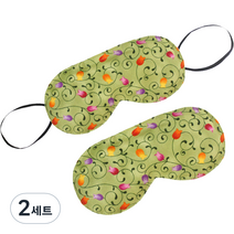 그린라이프 허브 눈찜질팩 + 커버 카키, 2세트