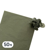 티나피크닉 꽃포장 단색 색화지 전지, 카키색, 50개