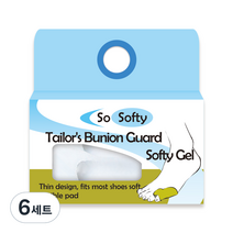 쏘소프티 포렉스 실리콘 새끼 발가락 보조기 화이트 Free, 6세트