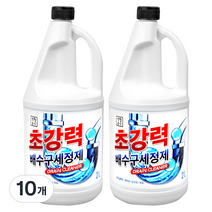 생활공식 초강력 배수구 세정제, 2L, 10개