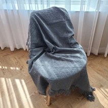 글랑앤 캠핑 블랭킷 쇼파 커버 1인용, 그레이