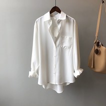 MA 단색 심플 데일리 셔츠