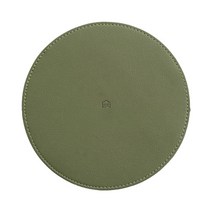앤티스 모란디 PU 원형 미니 테이블 매트, 그린, 20cm