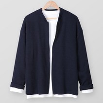 남성용 투웨이 집업 골지 가디건