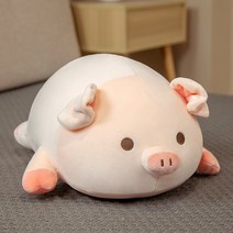 [돼지머리종이] 네이처타임즈 안고자는 돼지 인형, 혼합색상, 80cm