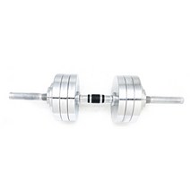 파워헬스 크롬 조립식 아령 25kg 세트, 1세트