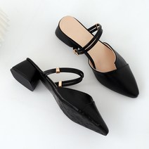 제이랑 여성용 큐빅 뮬 4cm