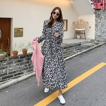 여성용 플라워 패턴 원피스 #38130
