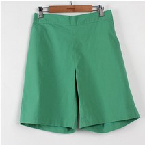 빼빼 여성용 피크 허리뒷밴딩 면스판 반바지