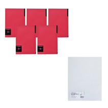 에코청운 에코컬렉터 키핑 L 홀더 A4 5p + PP 명함 L 홀더 A4 10p 세트, 분홍(키핑홀더), 투명(명함홀더), 1세트