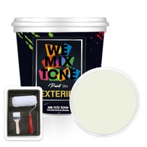 WEMIXTONE 외부용 EXTERIOR 페인트 3L + 붓 + 로울러 + 트레이 세트, WMT0311P01(페인트)
