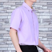 타운클로 남성용 세미 오버핏 컬러 반팔 셔츠