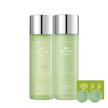 김정문알로에 모이스트 카밍 토너 +에멀젼 130ml 2p + 2x크림 3.5g + 클렌져2ml 3p, 1세트