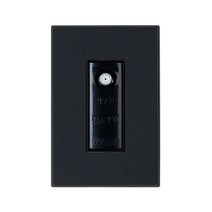 제일ELC CATV 1방 콘센트 다크블랙, 1개