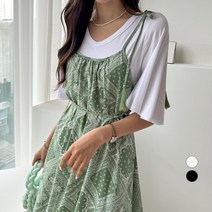 세컨그라운드 여성용 날개 소매 레이온 반팔 티셔츠