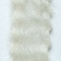 하마나카 양모니들펠트실 꼬불이 웨이브, 521 흰색