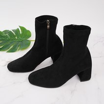 필블루 여성 키높이 스판 앵클부츠 5cm