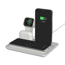 뮤란드 6 in 1 삼성 / 애플 멀티 고속 무선 스테이션 ML-00601, 1개, 크림