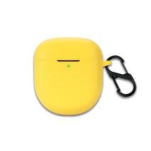 BOSE QC 이어버드 2 전용 컬러 하우징 일체형 실리콘 슬림핏 케이스 + 카라비너, YELLOW