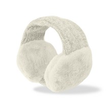 아리체 방한 꽈배기 니트 귀마개, 화이트