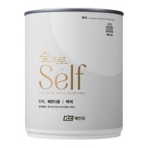 KCC 숲으로 셀프 베란다용 에그쉘 수성페인트 0.9L, 백색