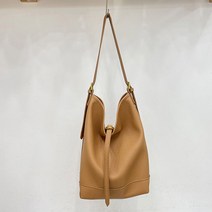 지니얼 여성용 가죽 데일리 빅사이즈 버킷 호보 숄더백 GA2680
