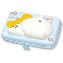 올록볼록 햄치 스퀴시 eva 파우치 필통 스카이블루, 1개