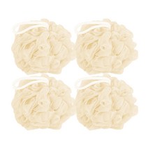 샤바스 탱글한 샤워볼 45g, 아이보리, 4개