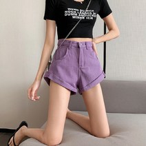 안다로미 여성용 비밀의화원 데님 숏팬츠