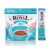 프리미엄로얄 고양이 스틱 간식 파우치형 지퍼백 참치 10g x 50p, 참치맛, 1개