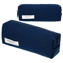 뭉구 캠퍼스 랩 심플 펜 파우치, Navy, 2개