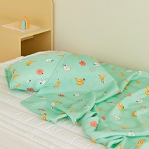 마틸라 아동용 리틀썸머 풍기인견 홑이불 + 베개커버 세트, 웰컴프루트