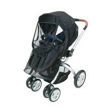 와우베이비 디럭스 유모차 호환 모기장커버, 블랙, 1개