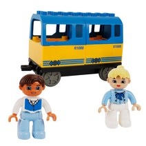 리필블럭 열차와 피규어 레고호환블록 7p, 혼합색상